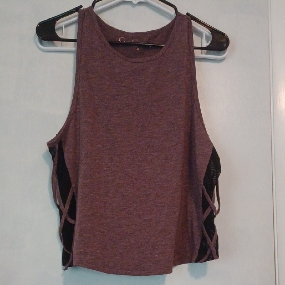 Jessica Simpson Purple and Black Tank Top